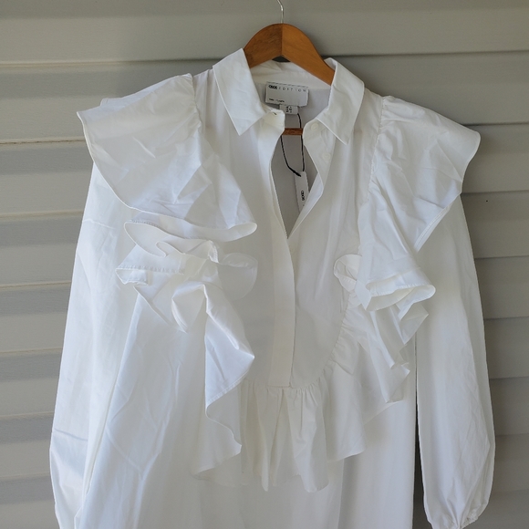 Asos Edition oversized white shirt dress - Picture 9 of 14